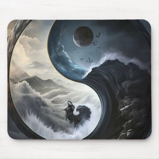 Yin Yang Dragon Mousepad (Vorne)
