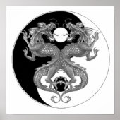 Yin Yang Dragon Poster (Vorne)