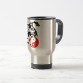 Yin & Yang Dragon Reisebecher (VorderseiteRechts)