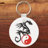Yin & Yang Dragon Schlüsselanhänger (Vorderseite)