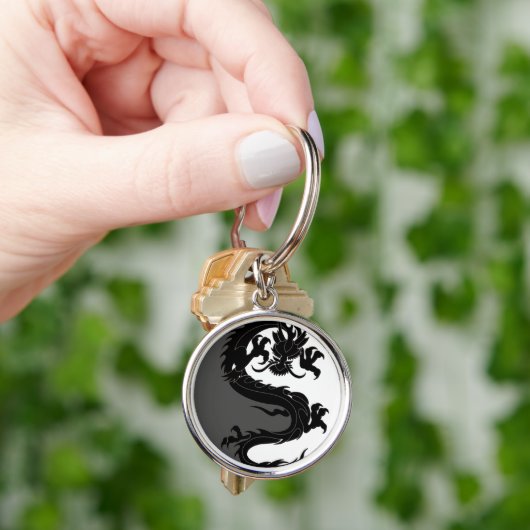 Yin Yang Dragon Schlüsselanhänger (Hand)