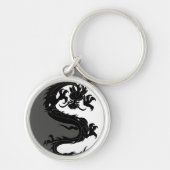 Yin Yang Dragon Schlüsselanhänger (Vorne)