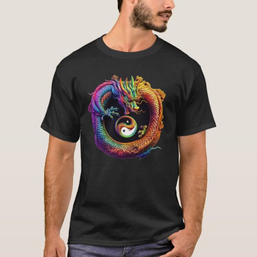 Yin Yang Dragon T - Shirt (Vorderseite)