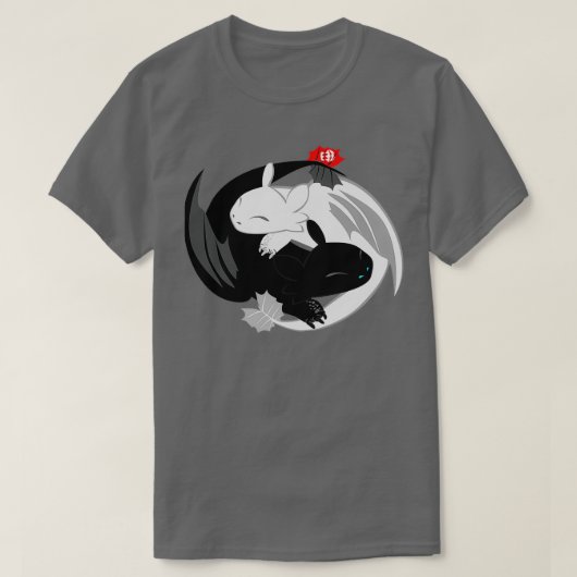 Yin Yang Dragon T-Shirt (Design vorne)