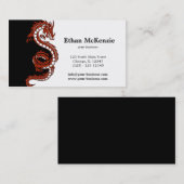 Yin Yang Dragon Visitenkarte (Vorne/Hinten)