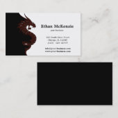 Yin Yang Dragon Visitenkarte (Vorne/Hinten)