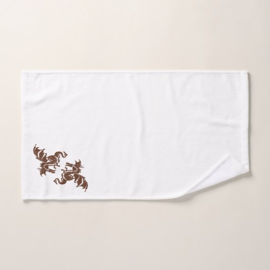 Yin Yang Dragons Badhandtuch Set (Handtuch)