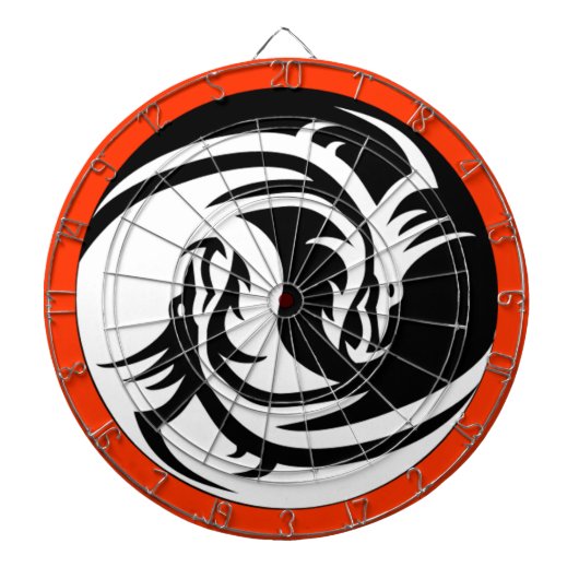 Yin Yang Dragons Dartscheibe (vorne)