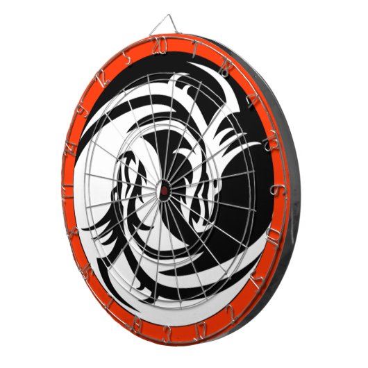 Yin Yang Dragons Dartscheibe (Vorderseite rechts)