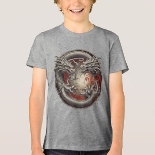 Yin Yang Dragons - Gleichgewicht von Power und Gei Tri-Blend Shirt