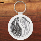 Yin/Yang Dragons Schlüsselanhänger (Vorderseite)