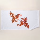 Yin Yang Dragons Strandtuch (Vorderseite)