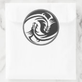 Yin Yang Dragons Tribal Tattoo Design Stickers (Tasche)