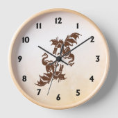 Yin Yang Dragons Uhr (Vorderseite)