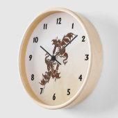 Yin Yang Dragons Uhr (Winkel)