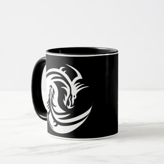 Yin Yang Draons Kaffeetasse (Vorderseite Links)