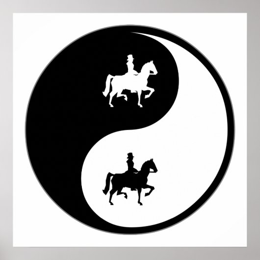 Yin Yang Dressage Poster (Vorne)
