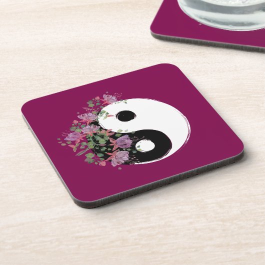 Yin Yang Drink Coasters Getränkeuntersetzer (Linke Seite)
