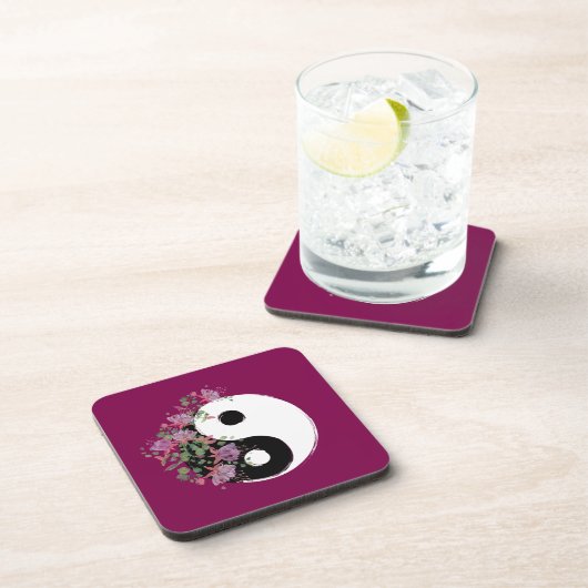 Yin Yang Drink Coasters Getränkeuntersetzer (Rechte Seite)