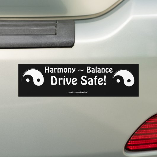 Yin Yang Drive Safe Autoaufkleber (Auf Auto)