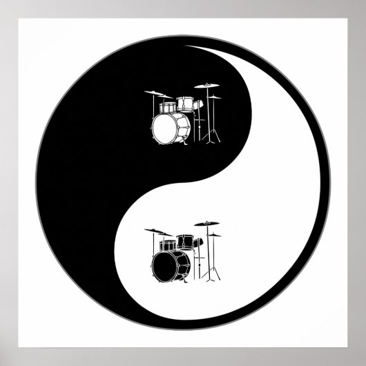 Yin Yang Drums Poster (Vorne)