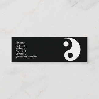 Yin Yang - dünn Mini Visitenkarte