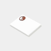 Yin Yang durch Shirley Taylor Post-it Klebezettel (angewinkelt)