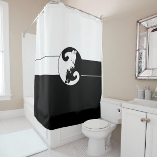 Yin Yang Duschvorhang