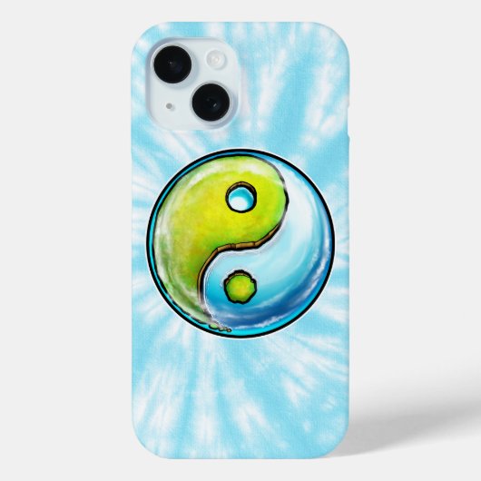 Yin-Yang Earth Krawatte-Dye iPhone / iPad Gehäuse Case-Mate iPhone Hülle (Rückseite)