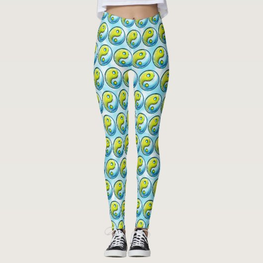 Yin-Yang Earth Krawatte Dye Leggings (Vorderseite)