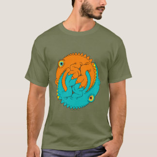 Yin Yang Eidechsen T-Shirt