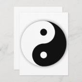 Yin Yang Einladungen (Vorne/Hinten)