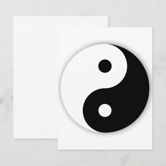 Yin Yang Einladungen (Vorne/Hinten)
