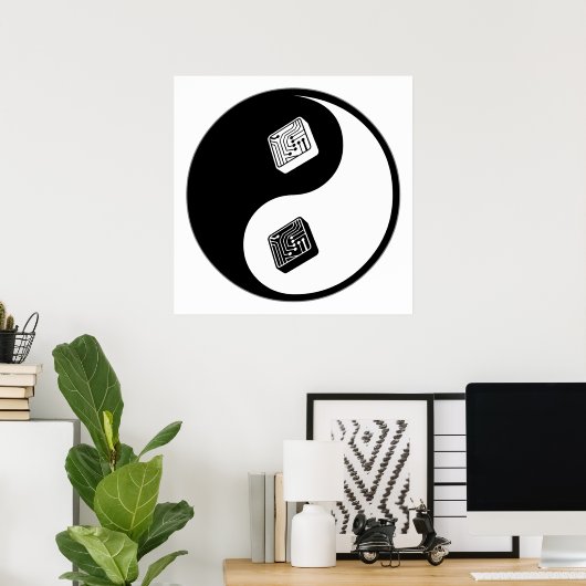 Yin Yang Electronics Poster (Heimbüro)