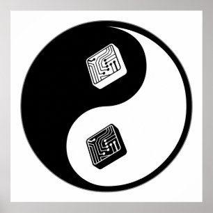 Yin Yang Elektronik Poster