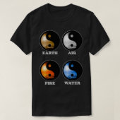 Yin Yang Elements schwarz T-Shirt (Design vorne)