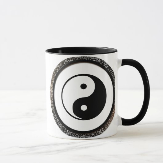 Yin Yang Emblem-Schale Tasse (Rechts)