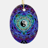 Yin Yang Energie-Fluss Keramikornament (Hinten)