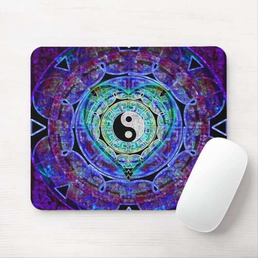 Yin Yang Energie-Fluss Mousepad (Mit Mouse)