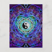 Yin Yang Energy Flow Postkarte (Vorderseite)