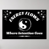 "Yin Yang Energy" Positives Wall Art Poster (Vorne)