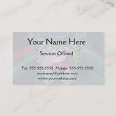 Yin Yang, Engels-Flügel und Herz Visitenkarte (Rückseite)