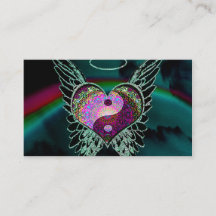 Yin Yang, Engels-Flügel und Herz