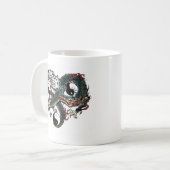 Yin Yang Entwurf Kaffeetasse (Vorderseite Links)