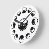 yin Yang-Eseluhr Runde Wanduhr (Winkel)