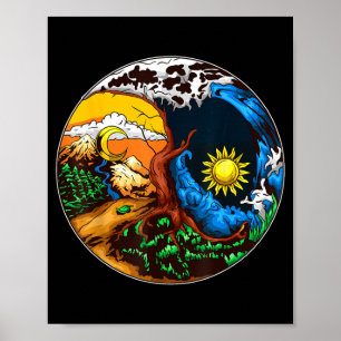 Yin Yang Eve rettet Flugzeug Yin Yang Eve rettet F Poster
