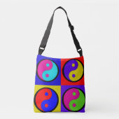 Yin Yang farbenfrohe Tasche (Vorderseite)