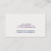 Yin Yang - Farbflussgleichgewicht Visitenkarte (Rückseite)