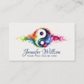 Yin Yang - Farbflussgleichgewicht Visitenkarte (Vorderseite)