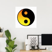 Yin Yang Farbsymbol Poster (Heimbüro)
